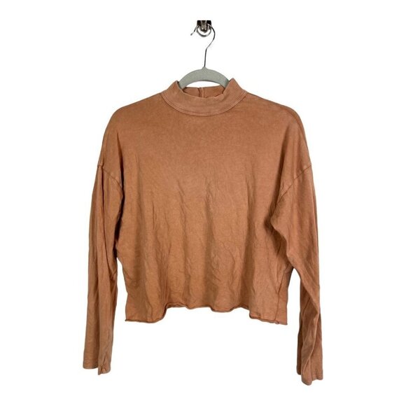 aerie Tops - Aerie clay colored long sleeve cropped top